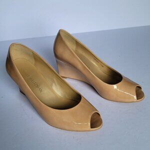 Stuart Weitzam Women's Open Toe Wedge Slip On Heels Dress Shoes. Size 7.5M